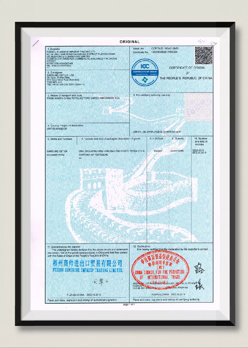 Office CO Certificate
