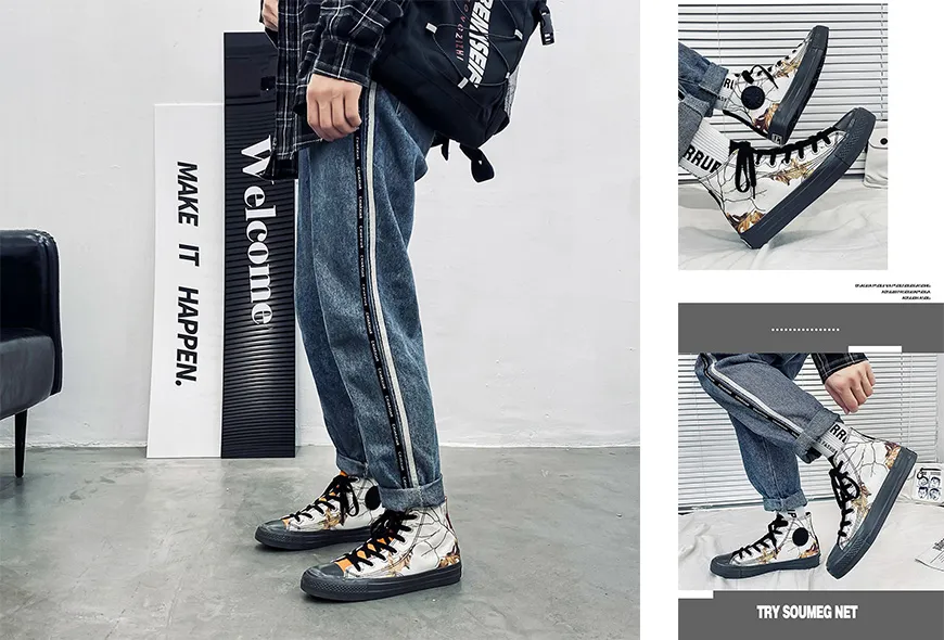 2022 New Design Men Vulcanized Shoes