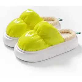 woman winter warm indoor slipper