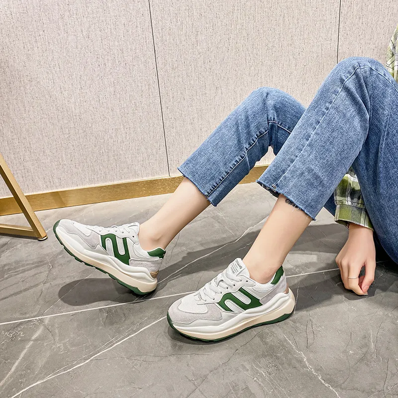 Women Leather Sport Running shoes