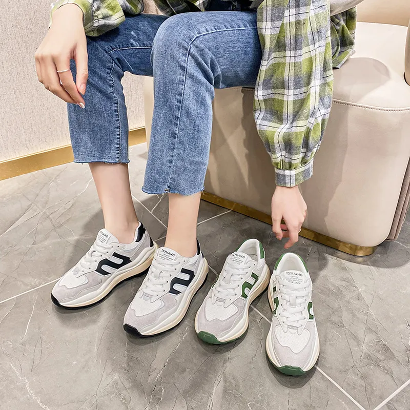 Women Leather Sport Running shoes