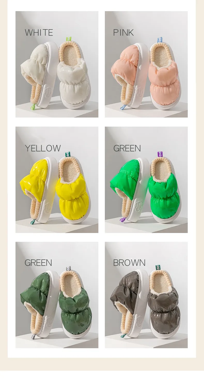 woman winter warm indoor slipper