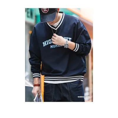 V-neck uniform sports shoulder long sleeve T-shirt