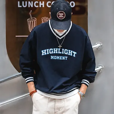 V-neck uniform sports shoulder long sleeve T-shirt