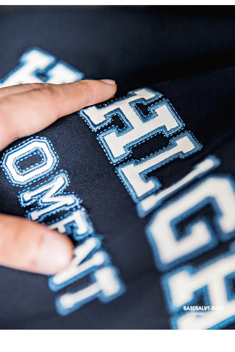 V-neck uniform sports shoulder long sleeve T-shirt