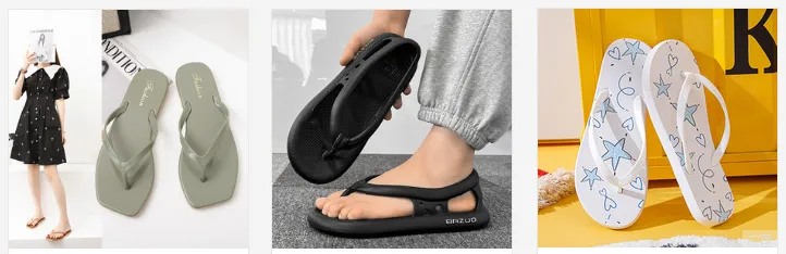 Fashion trends flip flops