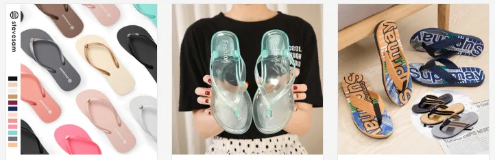 Fashion trends flip flops