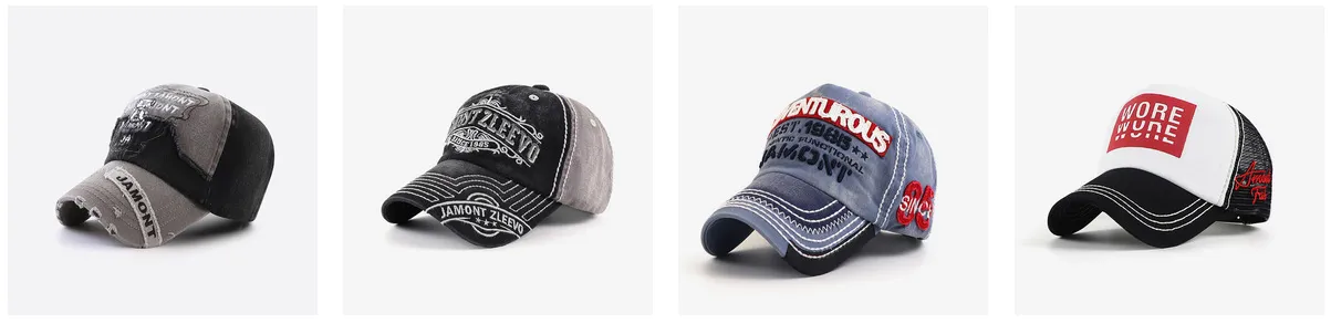 men and women's casual letter baseball caps