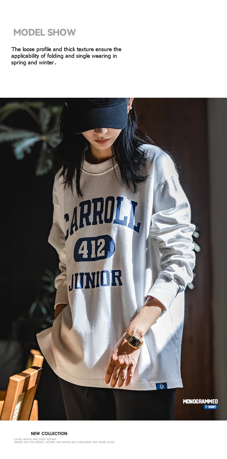 Cotton long sleeve T-shirt Cotton long sleeve T-shirt