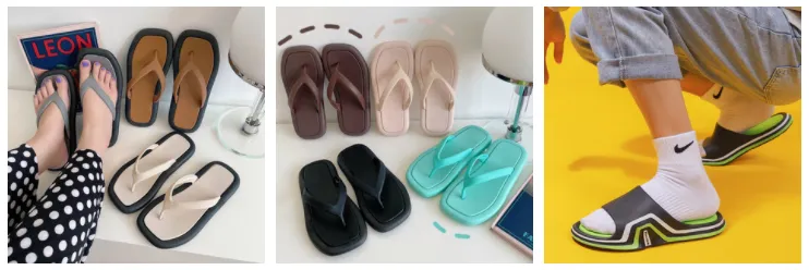 Sequined fashion slippers for ladies