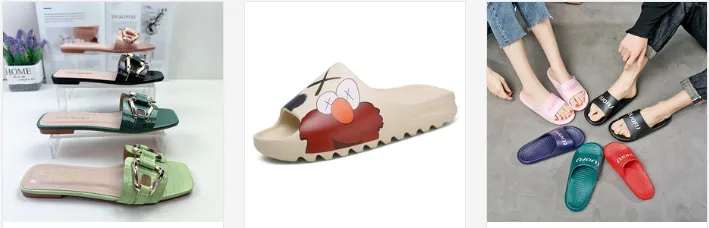 Sequined fashion slippers for ladies