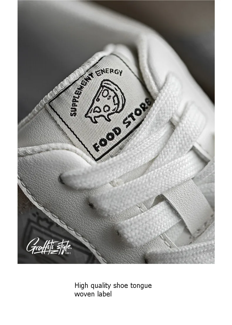 white painting sneakers