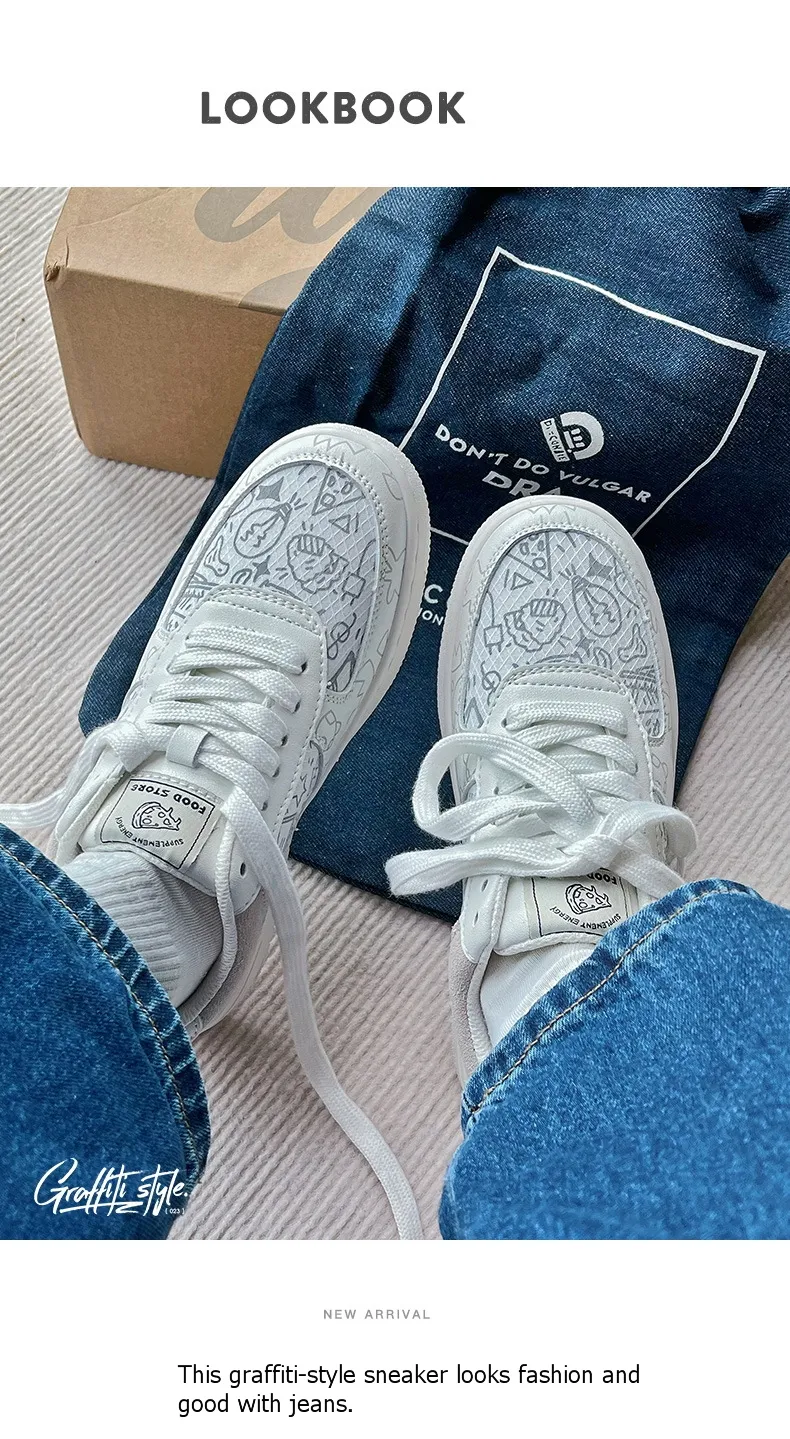 white painting sneakers