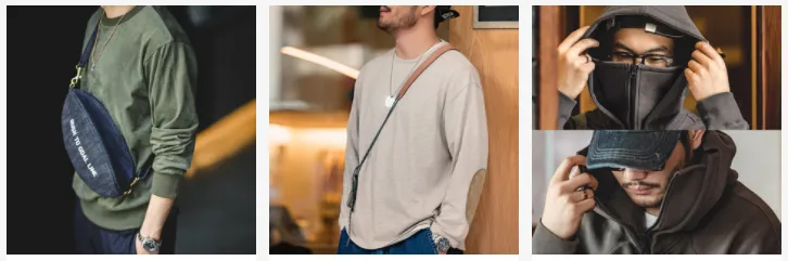 Hoodie with round neck and long sleeves