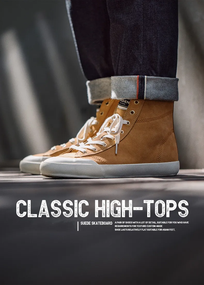 high top vulcanized shoes