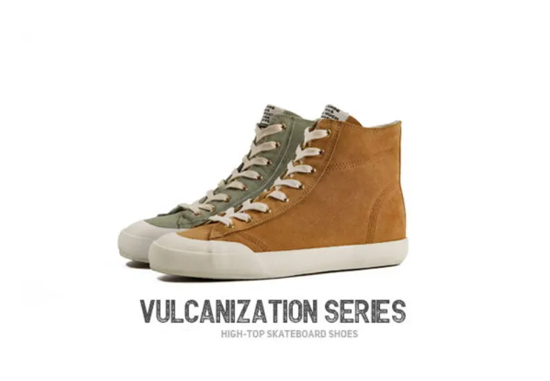 high top vulcanized shoes