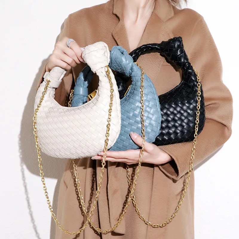 Amazon cross-border Cloud Bag 2023 new woven fashion all-match dumpling handbag