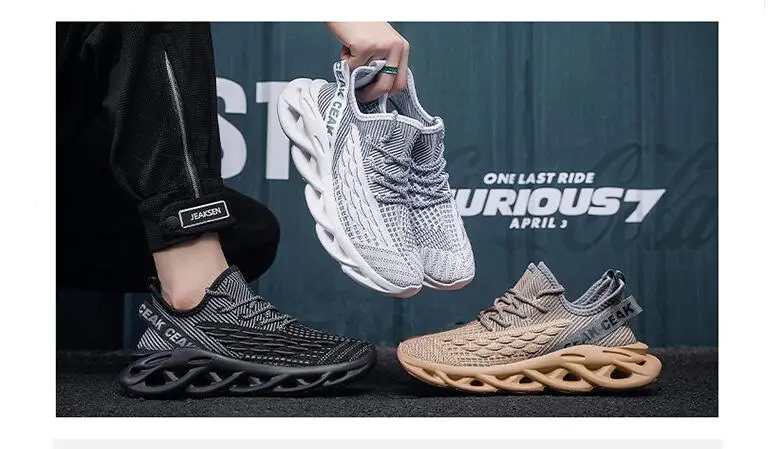 men breathable sport shoes