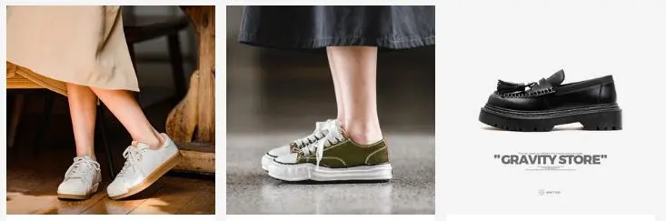 Women's street fashion skateboard shoes