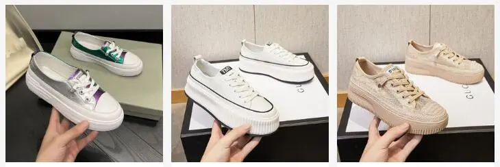 woman platform shoes