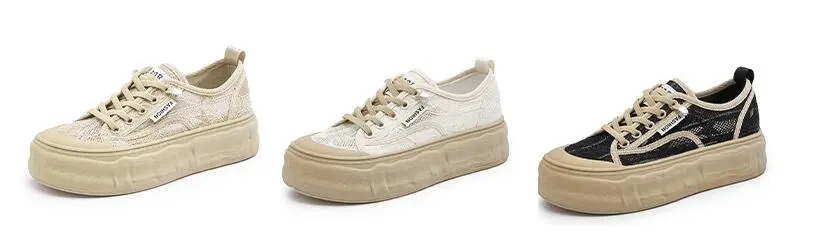 woman platform shoes