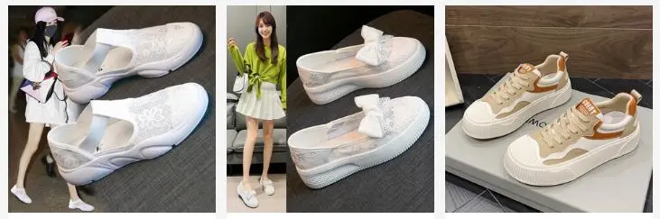 woman platform shoes