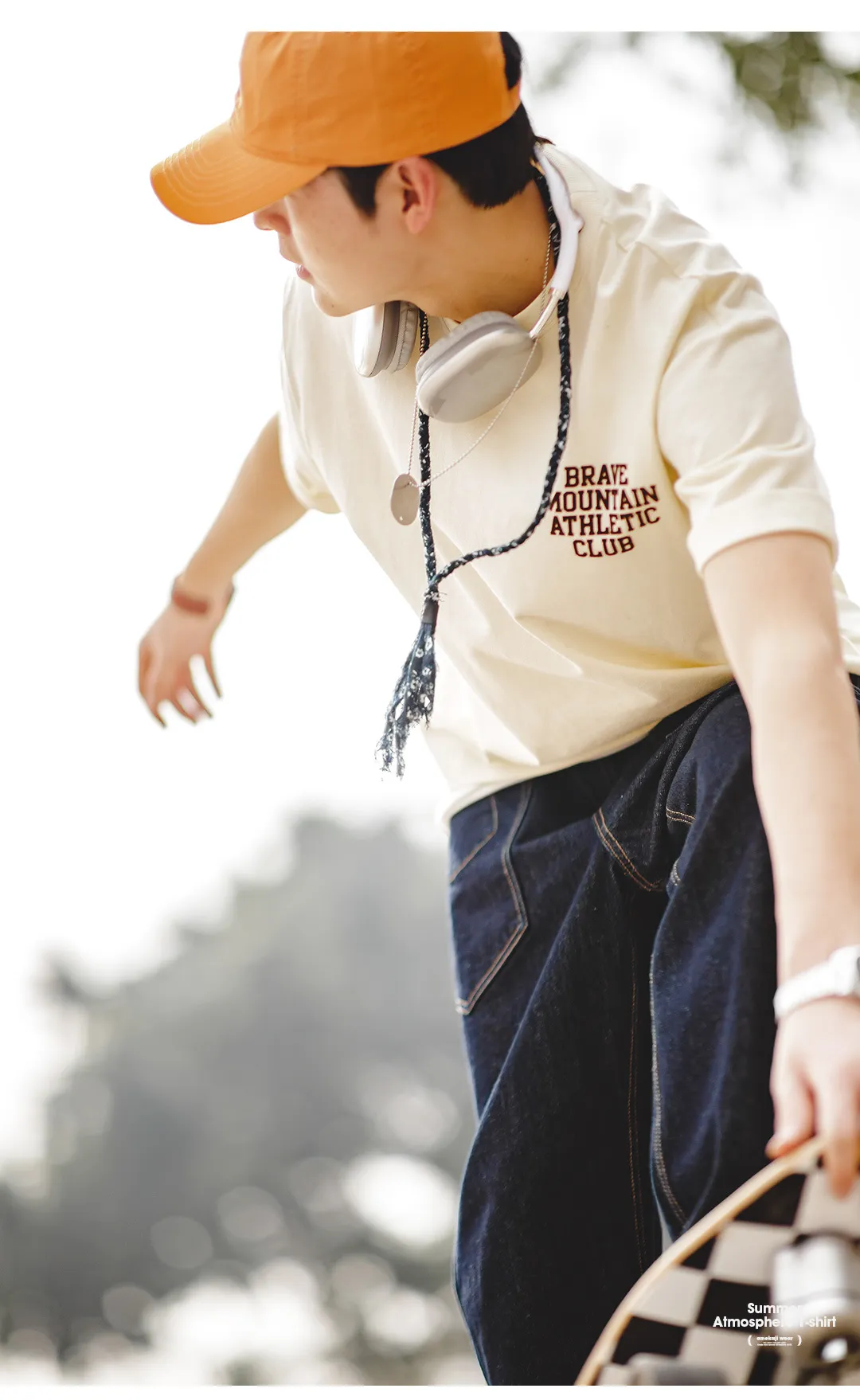 American casual Macaron color short sleeve T-shirt