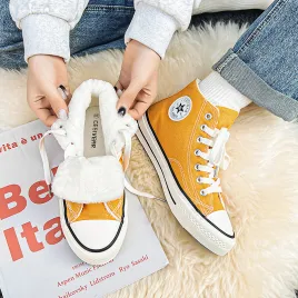 warm canvas shoes