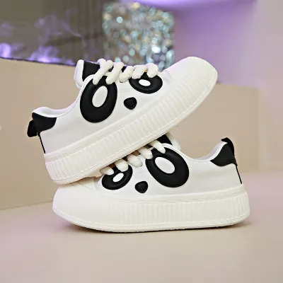 thick soles panda shoes