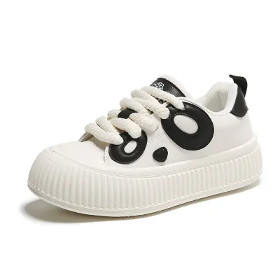 thick soles panda shoes