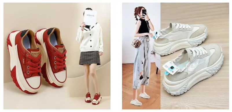 woman fashion sport shoes