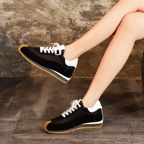 woman hidden heel shoes