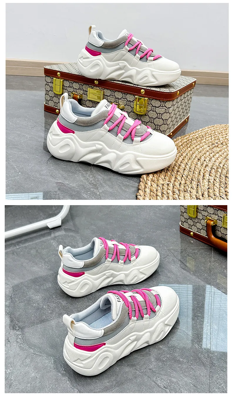 woman platform casual shoes