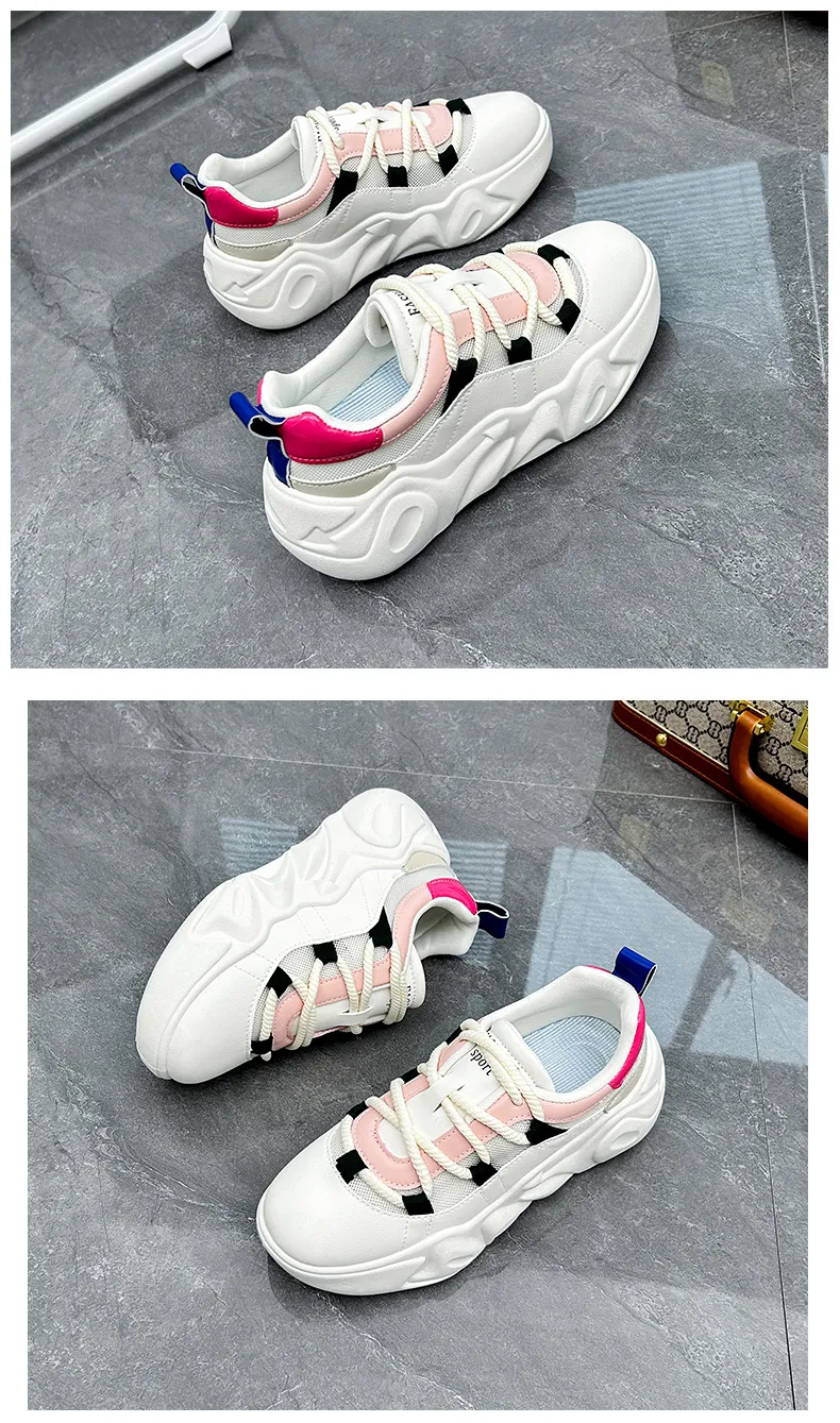 woman platform casual shoes