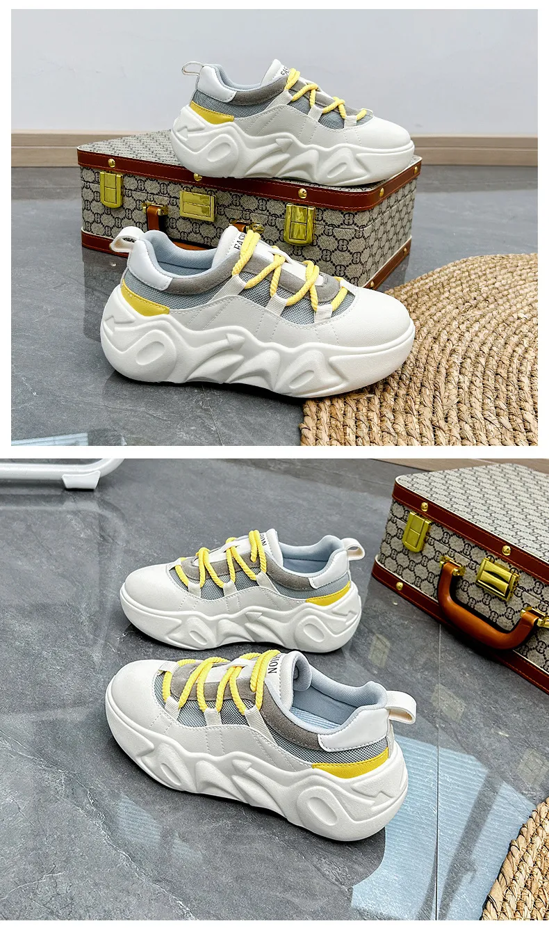 woman platform casual shoes