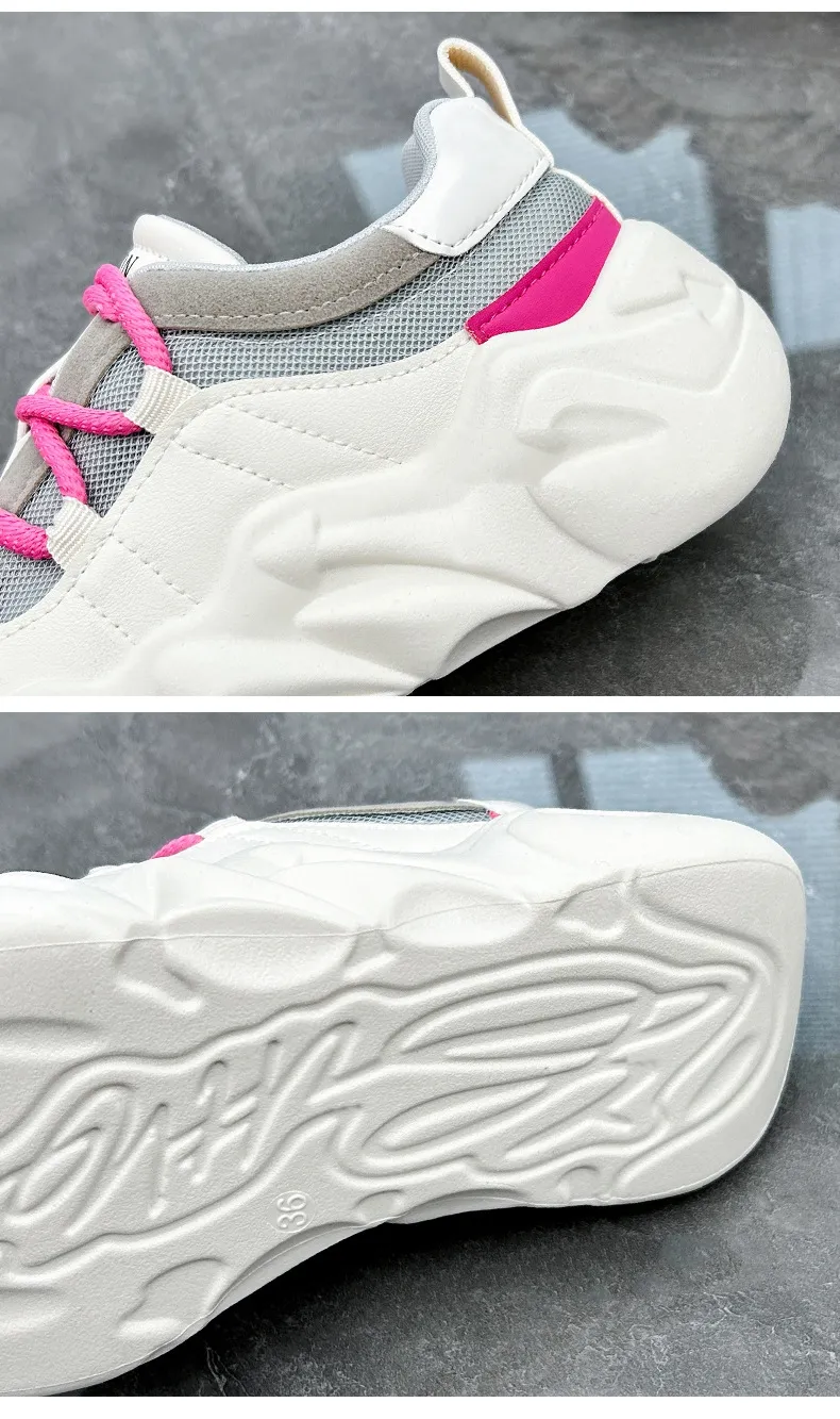 woman platform casual shoes