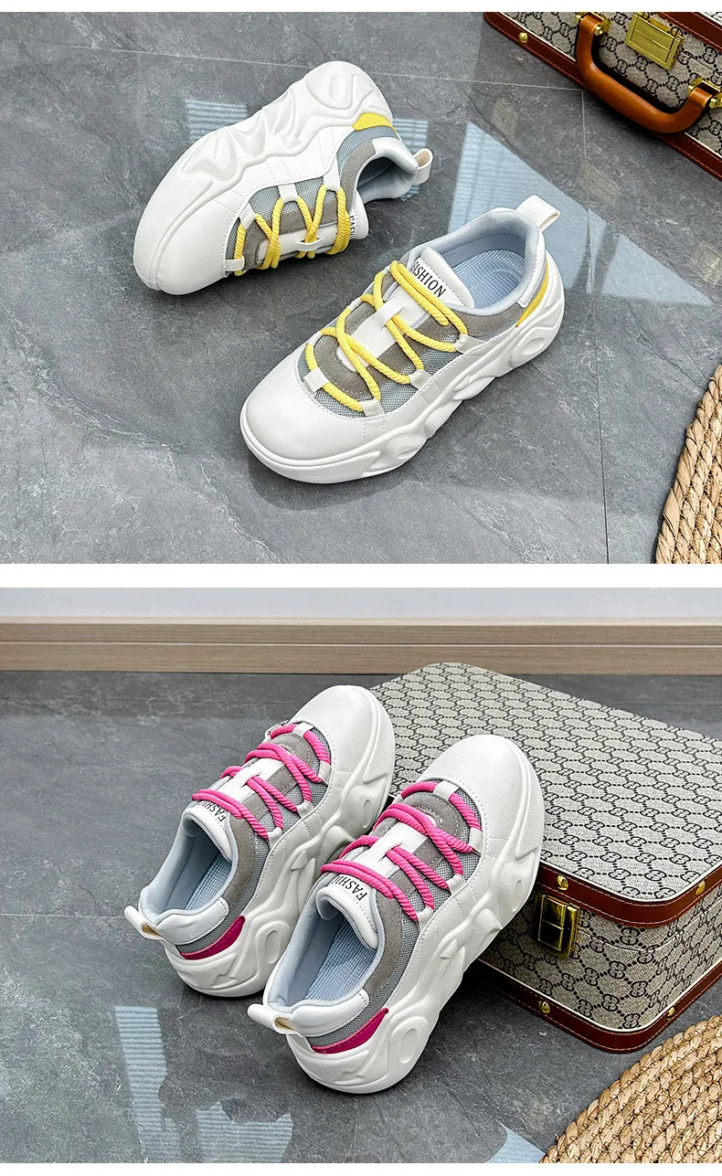 woman platform casual shoes