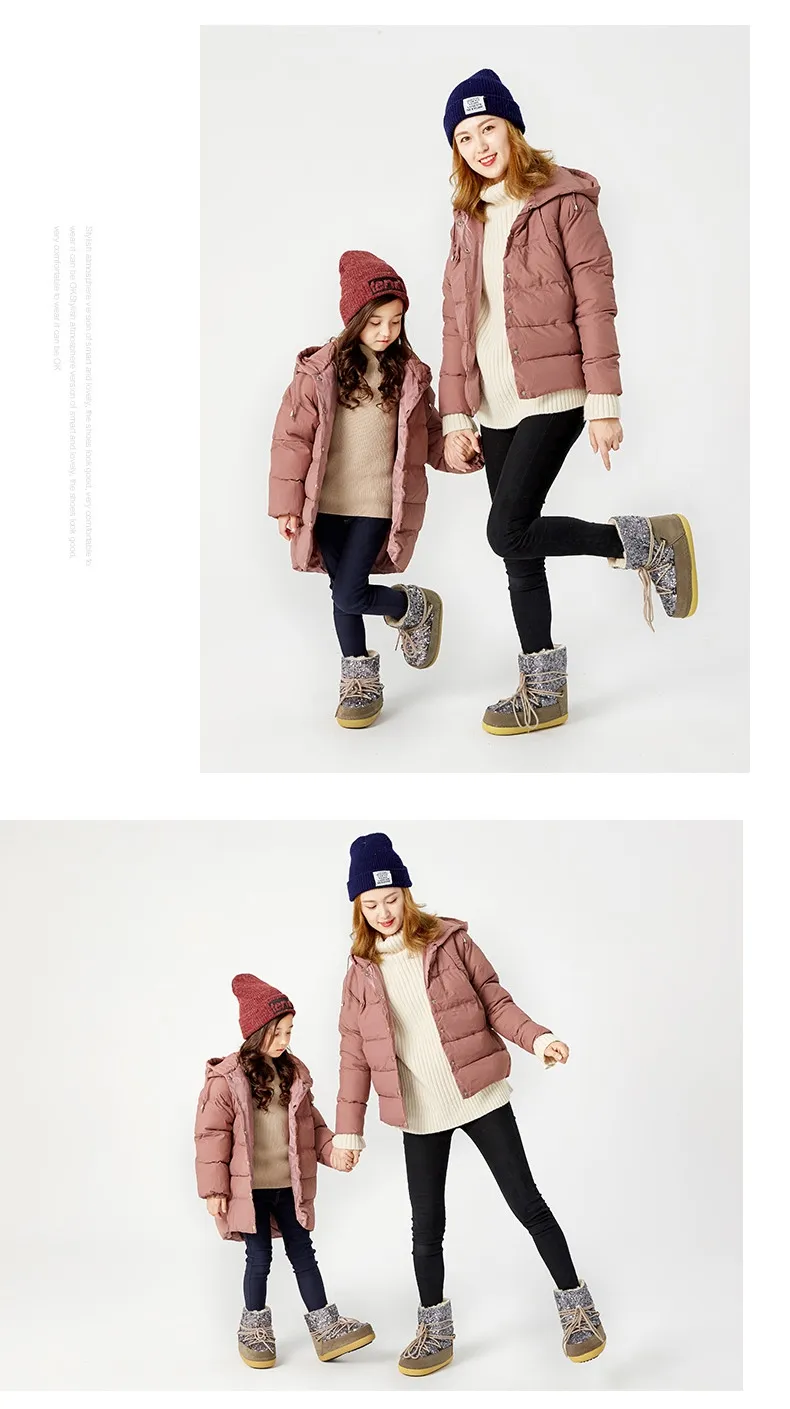 parent-child snow boot