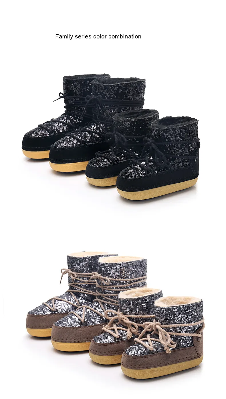 parent-child snow boot