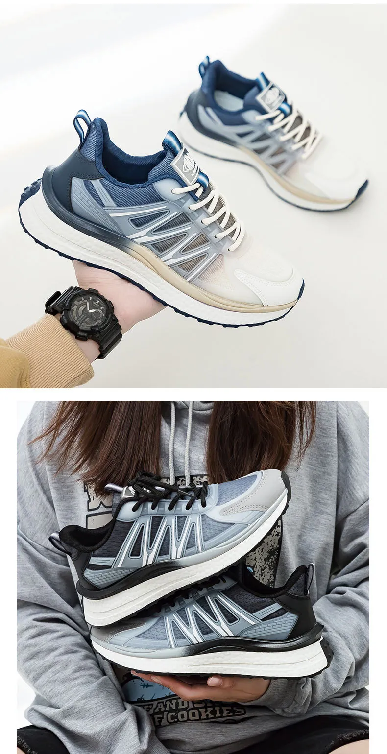 customizable sport casual low-top breathable running shoes