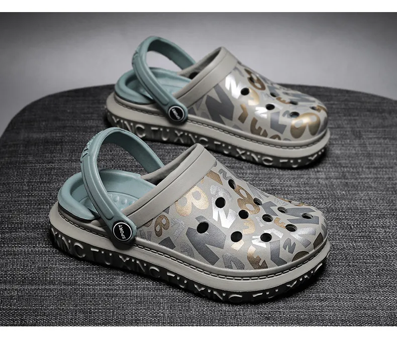 children custom printing EVA beach sandal