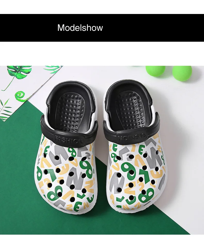 children custom printing EVA beach sandal