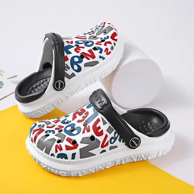 children custom printing EVA beach sandal
