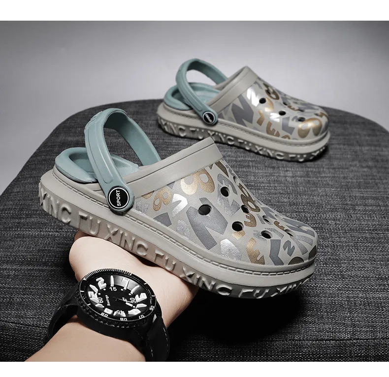 children custom printing EVA beach sandal